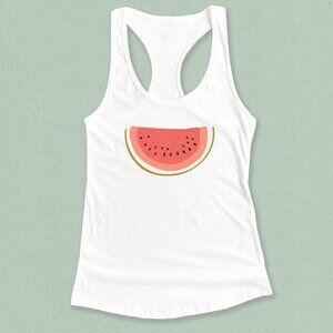 Minimal Watermelon Graphic Tank Top for Women Retro Summer Tank
